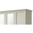 Nostalgia 1-door cabinet - antique white, height: 220 cm