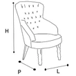 Nostalgia Guest armchair - antique white