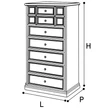 Giotto NOSTALGIA Tallboy - antique white