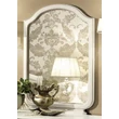 Nostalgia GENDARME Mirror with curved top - antique white