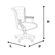 Torriani Day Swivel chair with faux leather - ivory