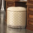 Nostalgia Pouf with crystals and with satellite 22 fabric