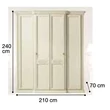 Siena 4-doors cabinet