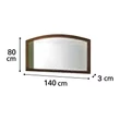 Nostalgia Day Wide mirror - walnut