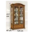 Siena Day 2-doors display cabinet with 2 spotlights