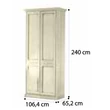 Torriani 2-doors cabinet - ivory