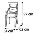 Treviso Day Easy chair - cherry