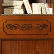Torriani Day 2-doors bookcase with 4 wooden shelves - walnut