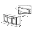 Torriani Day MAXI TV commode - walnut