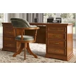 Torriani Day Swivel chair with faux leather, without wheels - walnut