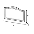 Torriani Day Wide mirror - walnut