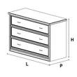 Nostalgia Chest of drawers - antique white