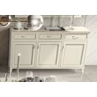 Giotto Day 3-doors buffet chest of drawers - antique white