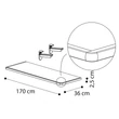 Giotto Day Wall shelf with holding structure - antique white