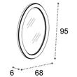 Verdi Oval mirror
