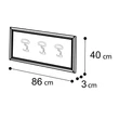 Nostalgia Day Clothes hanger wooden panel - walnut