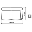 Decor Day Double couch, right-side element