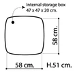 Decor Day Pouf with container