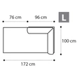 Treviso Day Bedding container left-side element