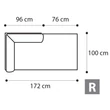 Treviso Day Bedding container right-side element