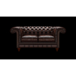 Allingham 2-személyes kanapé standard bőrrel - Antique Brown színben
