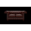 Allingham 2-személyes kanapé standard bőrrel - Antique Chestnut színben