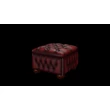 Bradbury Pouffe Box puff, standard bőrrel