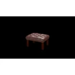 Darwin Pouffe puff premium B bőrrel - Old English Dark Brown színben