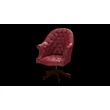 Director's Swivel Chair karfás forgószék premium B bőrrel - Vele China Red színben