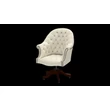 Director's Swivel Chair karfás forgószék premium B bőrrel - Vele Old English White színben