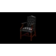 Gainsborough Chair karosszék premium B bőrrel - Old English Black színben