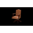 Gainsborough Swivel Chair karfás forgószék premium B bőrrel - Old English Saddle színben