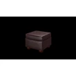 Irving Pouffe Box puff premium B bőrrel - Old English Smoke színben