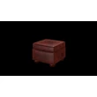 Irving Pouffe Box puff premium C bőrrel - Tudor  Oxblood színben