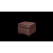 Irving Pouffe Box puff premium B bőrrel - Old English Dark Brown színben