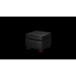 Irving Pouffe Box puff premium B bőrrel - Old English Black színben