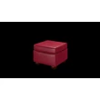 Irving Pouffe Box puff premium B bőrrel - Old English Gamay színben