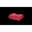 Wordsworth Pouffe puff premium B bőrrel - Shelly Flame Red színben