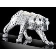 Párduc kerámia szobor, eredeti Swarovski nyakékkel