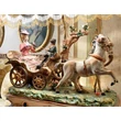 Large ceramic carriage with smoky glass.