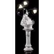 Ceramic fountain: peacock, with pedestal, with built-in lighting (3 pcs).