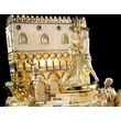 Large ceramic fountain: Velence, rotatable/movable, with built-in lighting (3 pcs), with pedestal.