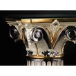 Ceramic console, with mirror (633). Color: cream color, gold, platinum