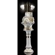 Ceramic fountain: Rialto of Venice with bridge, with pedestal number 628, with built-in lighting (2 pcs).