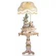 Baroque ceramic small table. Color: gold