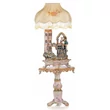 Baroque ceramic small table. Color: gold