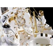 Ceramic fountain: swing with two children, with pedestal, with built-in lighting (2 pcs).