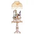 Baroque ceramic small table. Color: gold
