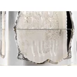Open ceramic storage cabinet with openable drawer, with built-in lighting.