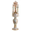 Small ceramic pavilion (tower) with pedestal, rotatable/movable, with built-in lighting (3 pcs).